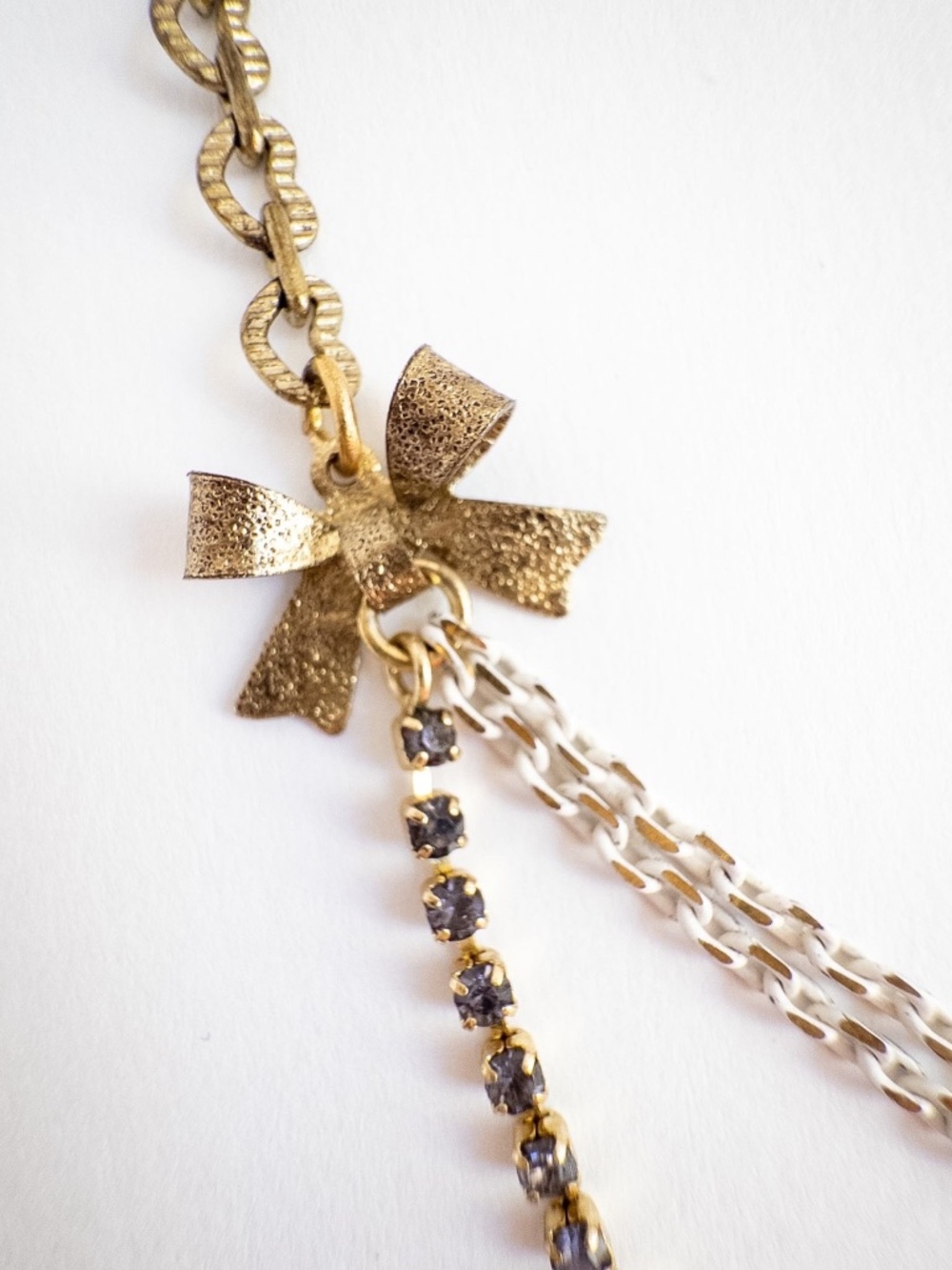 Betsey Johnson Fairyland Heart Potion Bottle Crystals Bead VERY RARE Necklace - Picture 10 of 15